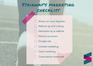 Stairway's marketing checklist